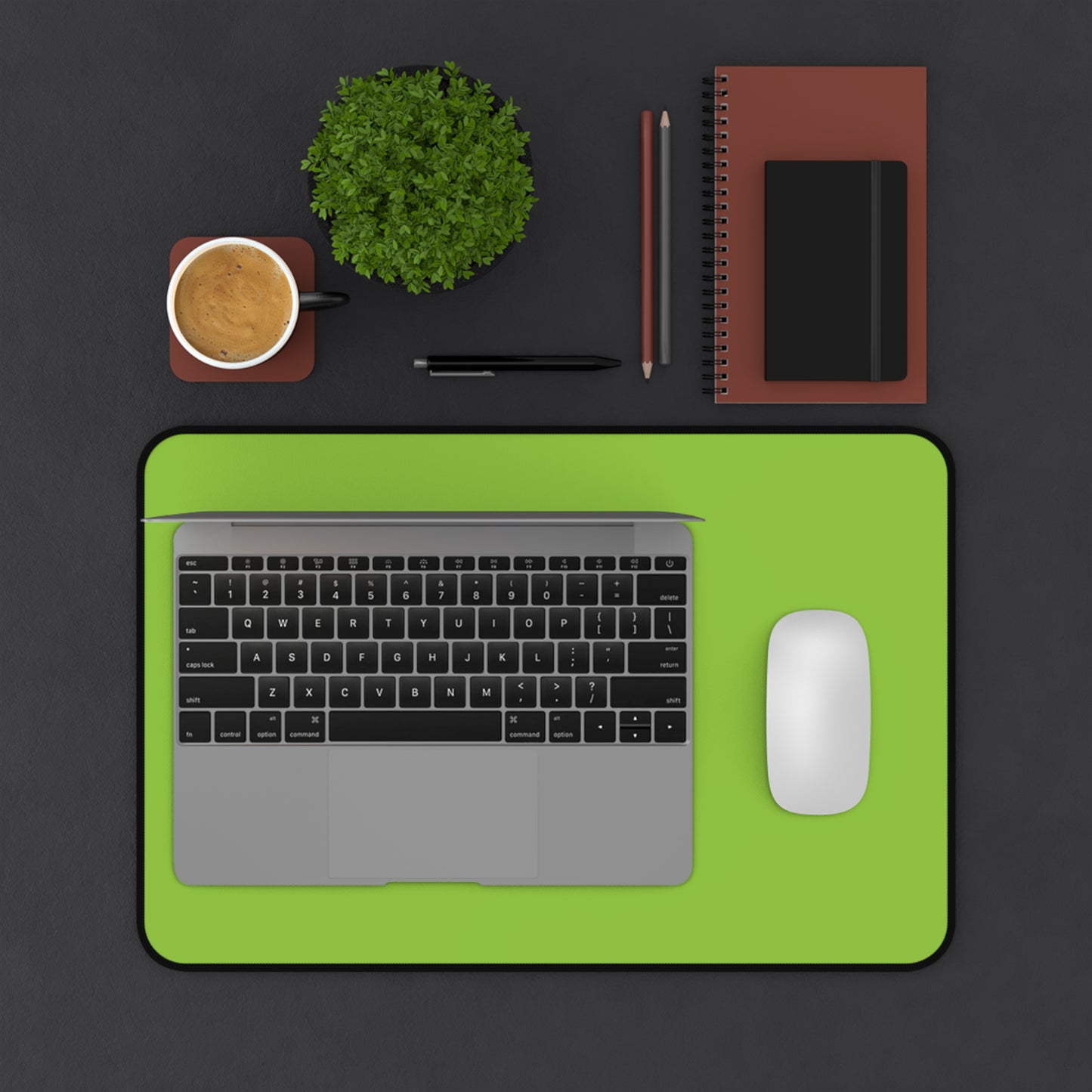 Muted Lime Desk Mat Color Coordinated Collection (12x18, 12x22, 16x32)