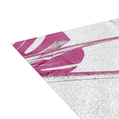 Monstera Leaf Lilac Wine Postcards