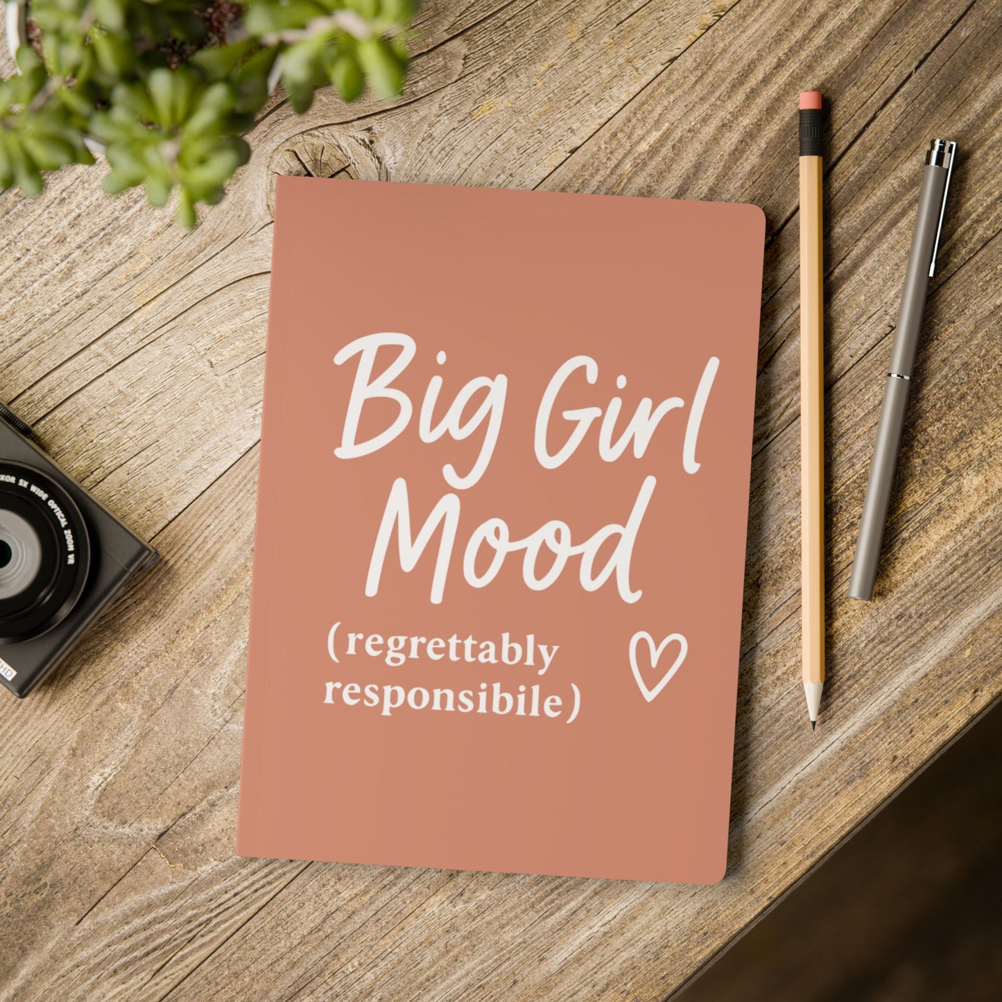 Terracotta Big Girl Mood A5 Lined Journal