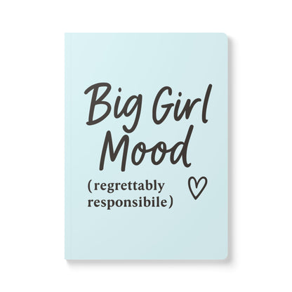 Ocean Blue Big Girl Mood A5 Lined Journal