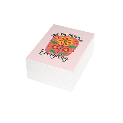 Find the Beauty Postcards Inspirational Floral Postcard Set