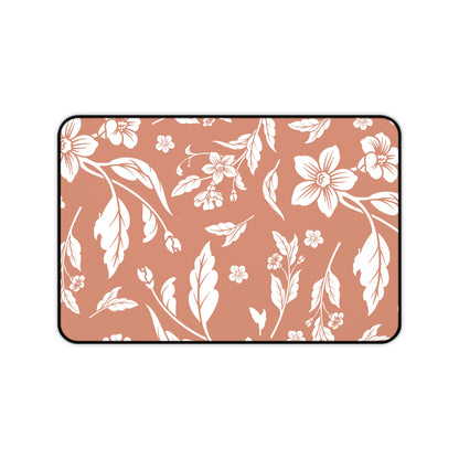 Terracotta Floral Desk Pad (12x18, 12x22 or 16x32)