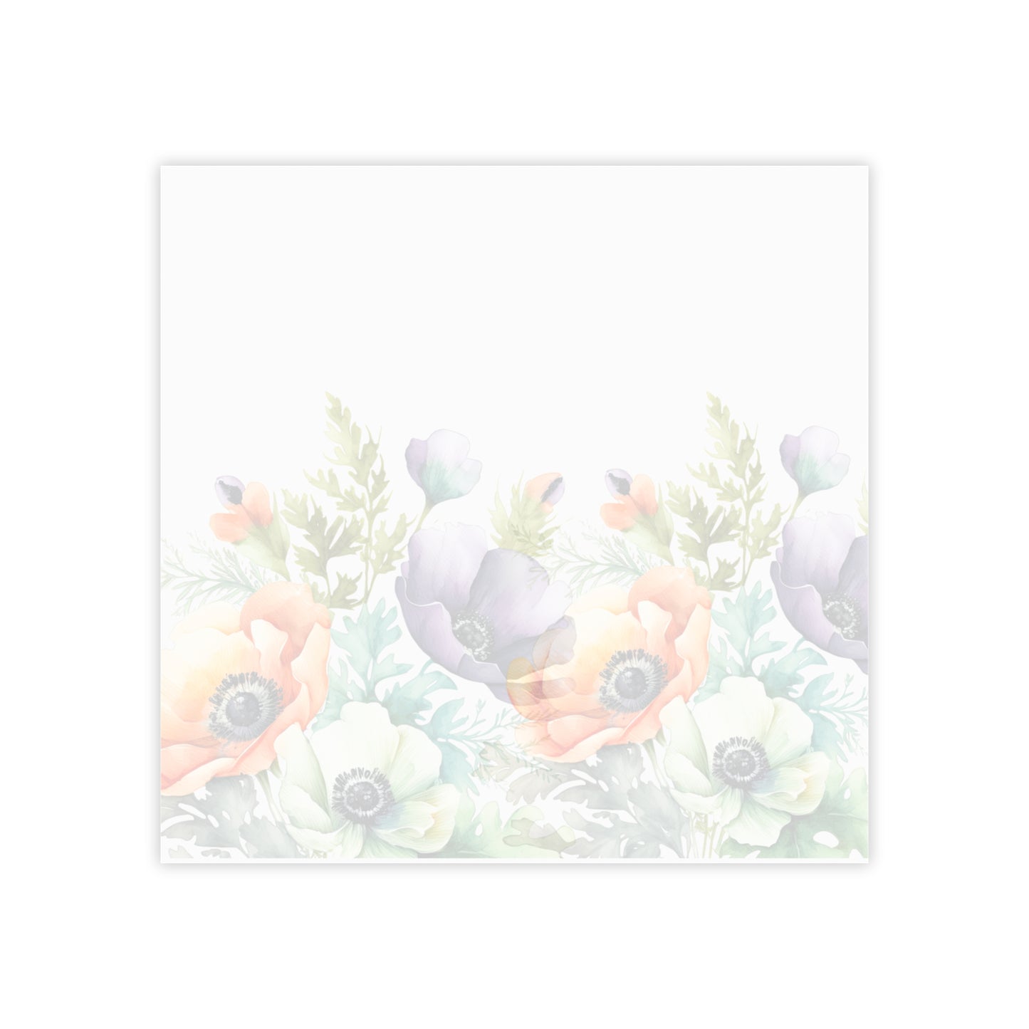 Decorated Floral Sticky Notes Botanical Floral Post It Notes (7 Sizes)