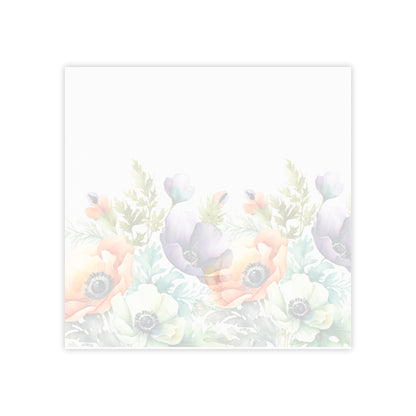 Decorated Floral Sticky Notes Botanical Floral Post It Notes (7 Sizes)