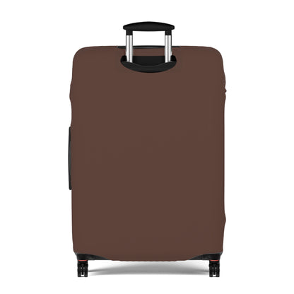 Chocolate Brown Luggage Cover Travel Suitcase Cover Protective Stretch Cover
