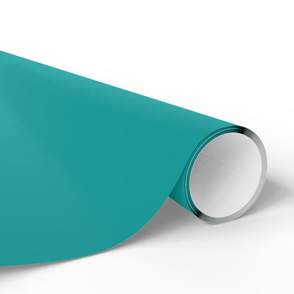 Deep Aqua Wrapping Paper Matte or Glossy Gift Wrap 3 Sizes Fine Art Paper