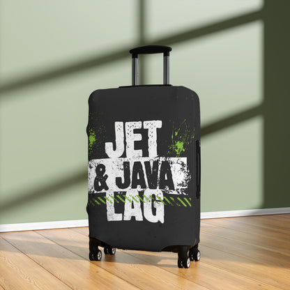 Jet Lag and Java Luggage Cover Travel Suitcase Cover