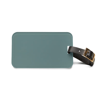 Dusty Blue Luggage Tag Acrylic Travel Tag