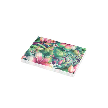 Paradise in Full Bloom Postcard Tropical Floral Botanical Postcards (30, 40 or 50)