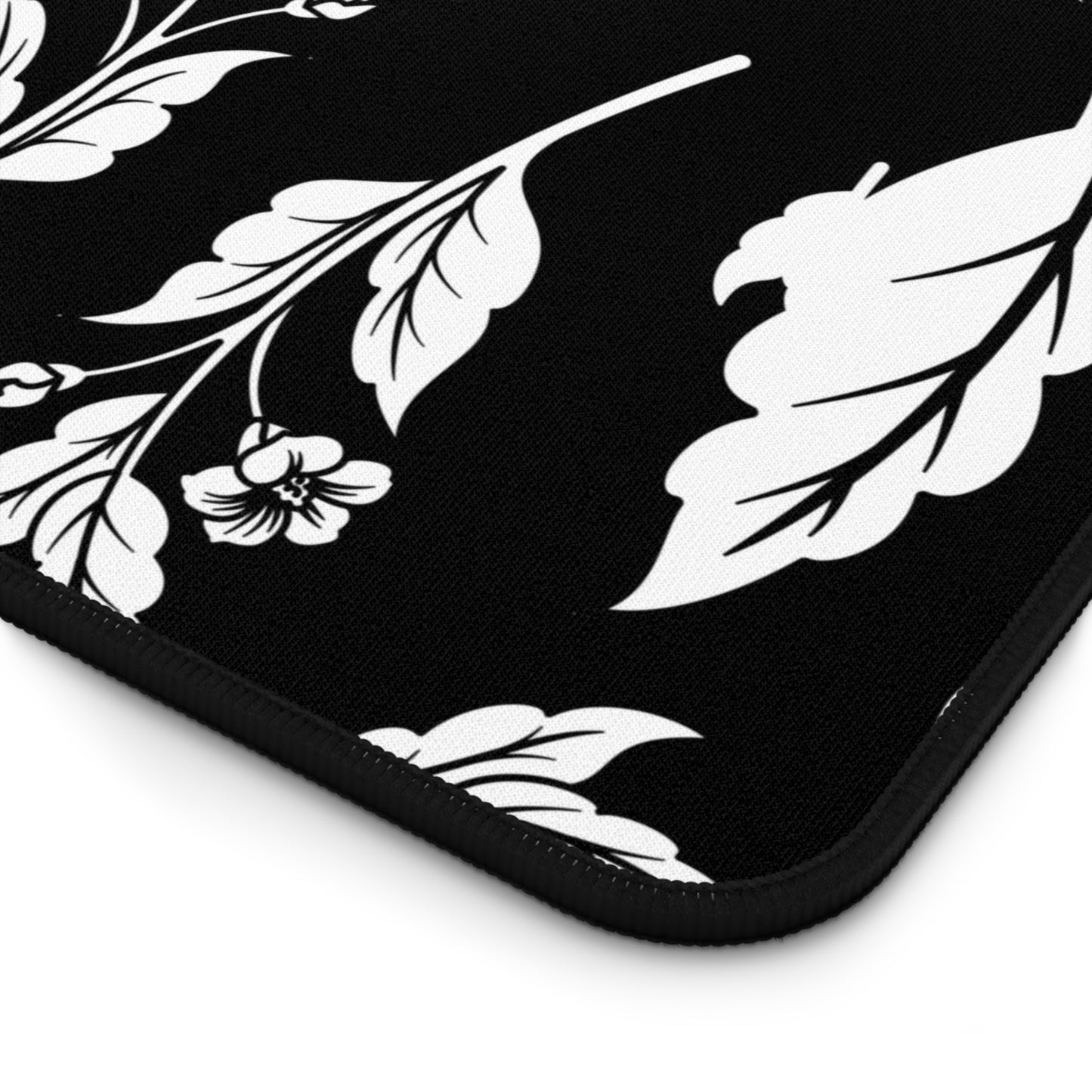 Black Floral Desk Pad (12x18, 12x22 or 16x32)
