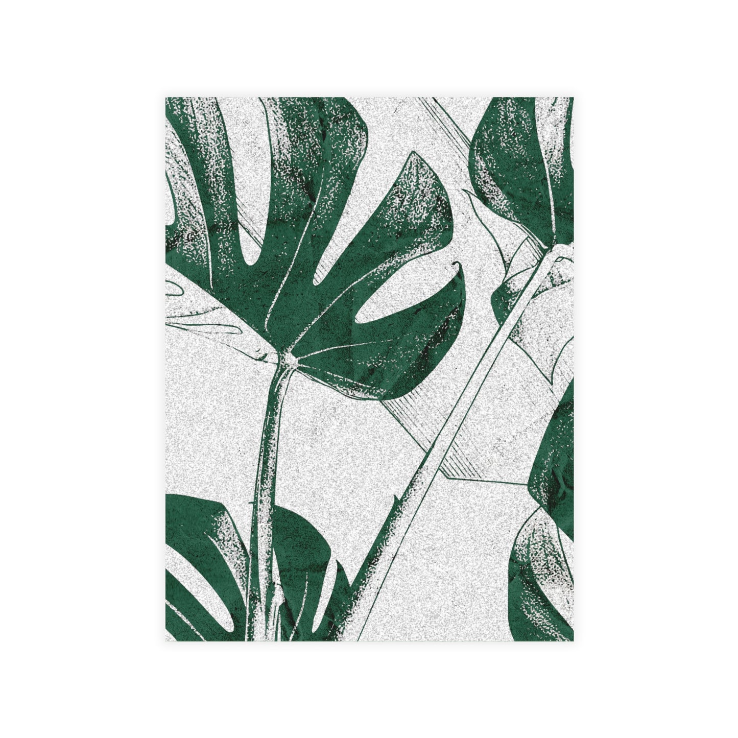 Monstera Leaf Green Postcards