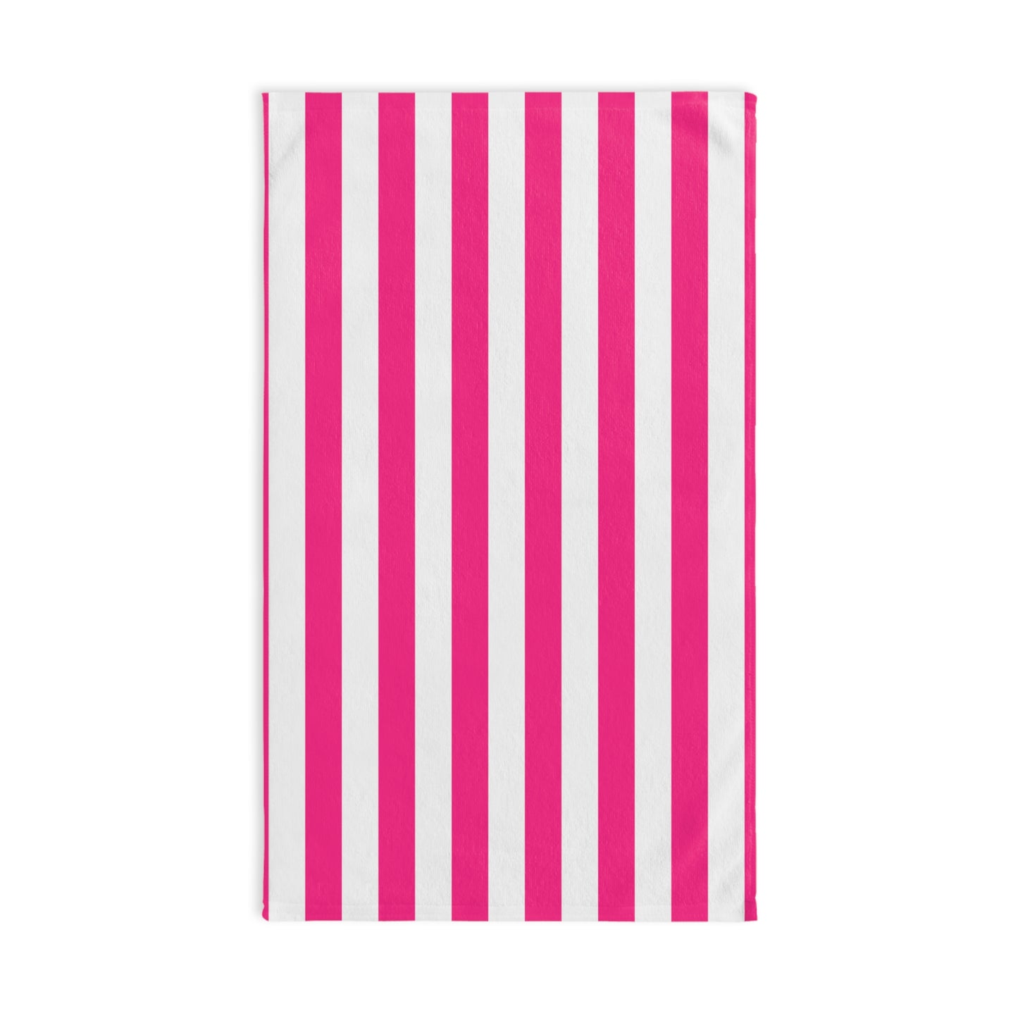 Pink Stripe Hand Towel Pink Bathroom Hand Towel
