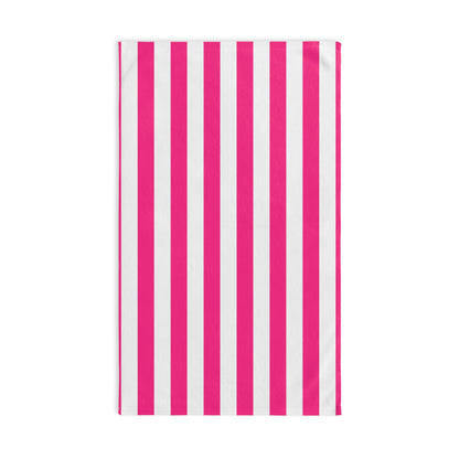 Pink Stripe Hand Towel Pink Bathroom Hand Towel