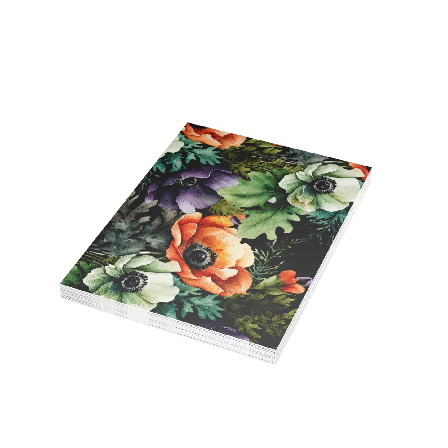 Decorated Floral Postcards Botanical Floral Postcard Set