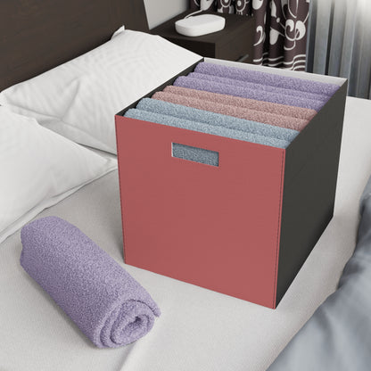Red Autumns Felt Storage Box Foldable Organizer Bin Home Storage Basket