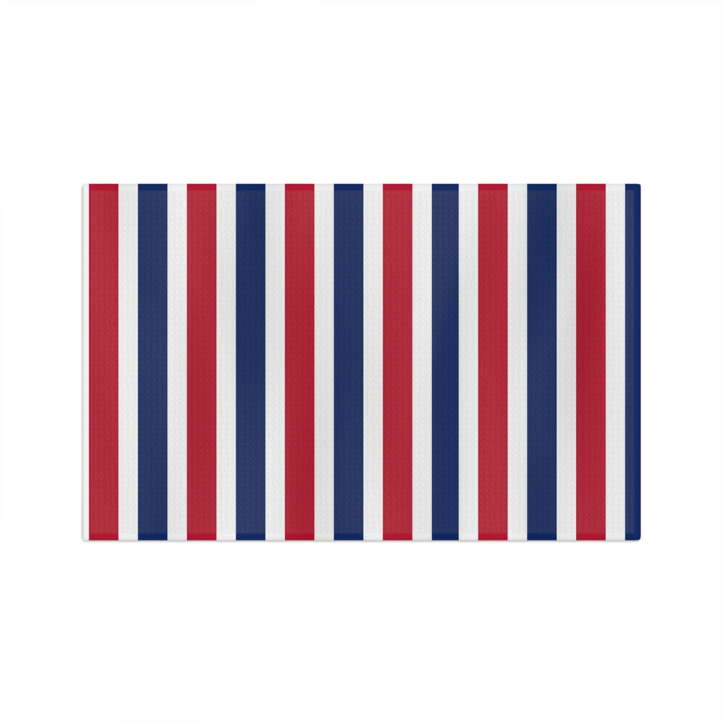 Red, White and Blue Stripe Microfiber Tea Towel