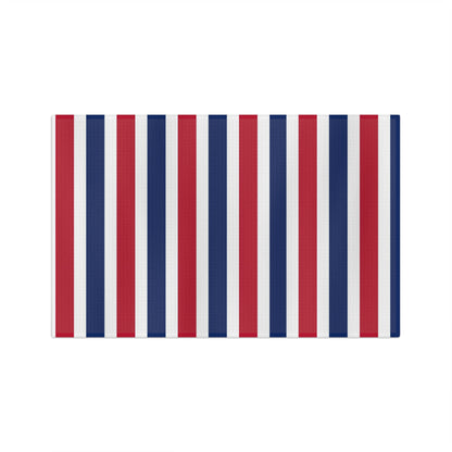 Red, White and Blue Stripe Microfiber Tea Towel