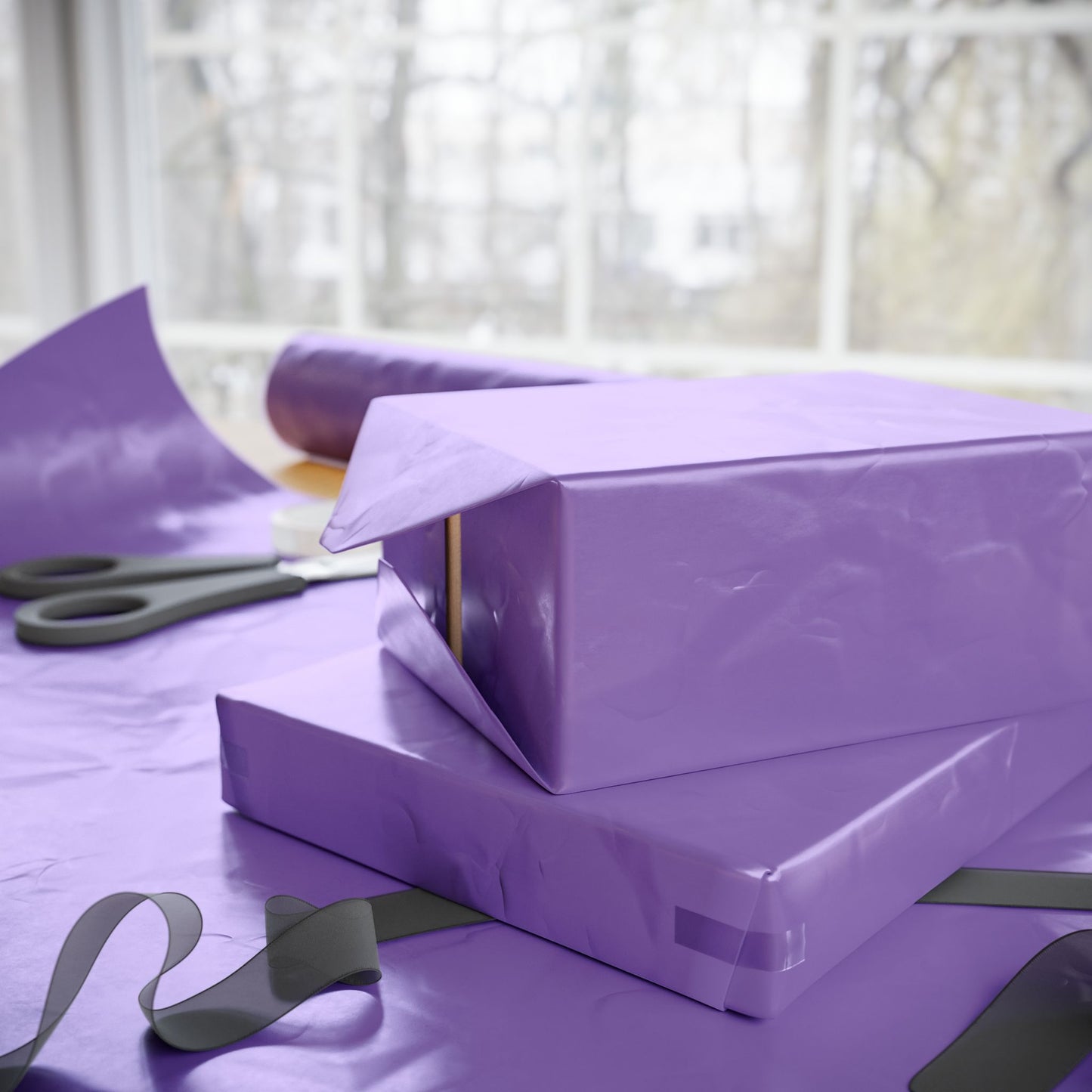 Purple Wrapping Paper Matte or Glossy Gift Wrap 3 Sizes Fine Art Paper