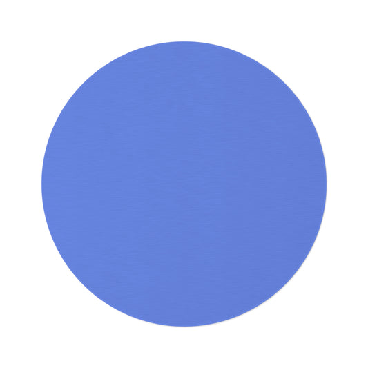 Periwinkle Round Rug 60 Inch Floor Rug Minimal Home Decor Living Room Rug