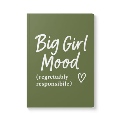 Olive Big Girl Mood A5 Lined Journal