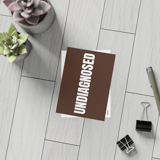 Chocolate Brown Postcard Set Pack of 10, 30 or 50 w/ Envelopes | Coordinated Collection