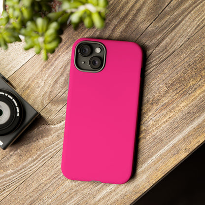 Pink Tough Cell Phone Case Matte or Glossy Protective Case iPhone Samsung