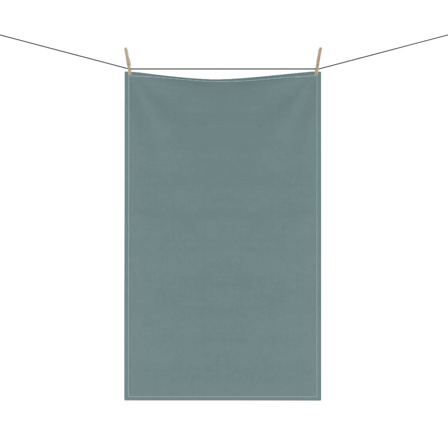 Dusty Blue Cotton Twill Tea Towel 18 x 30