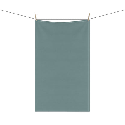 Dusty Blue Cotton Twill Tea Towel 18 x 30