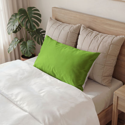 Muted Lime Pillow Solid Cotton Sham
