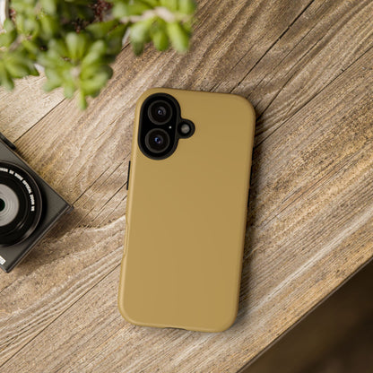 Muted Gold Tough Cell Phone Case Matte or Glossy Protective Case iPhone Samsung