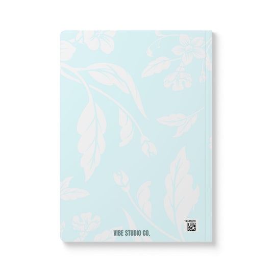 Ocean Blue Floral A5 Lined Journal Coordinated Collection