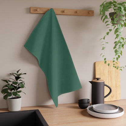 Leaf Green Cotton Twill Tea Towel 18 x 30