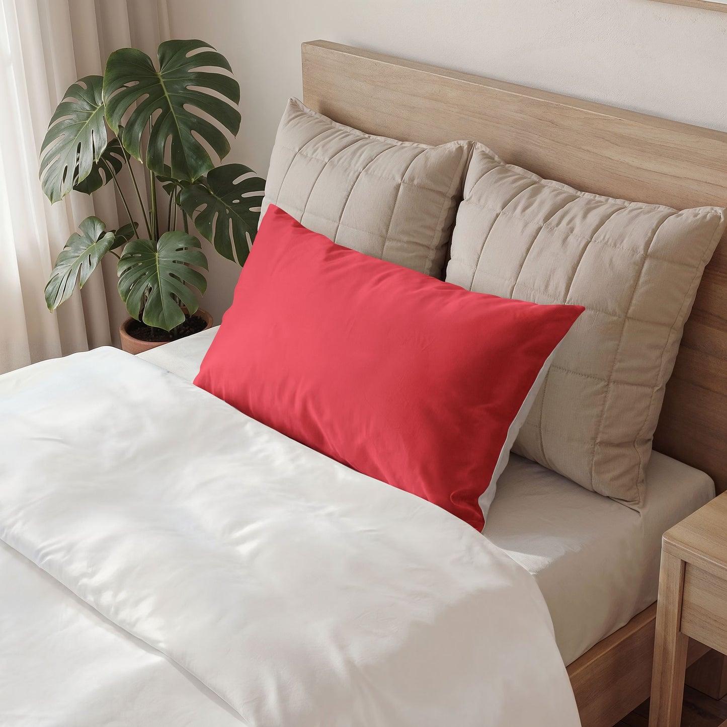 First Love Pillow Solid Cotton Sham