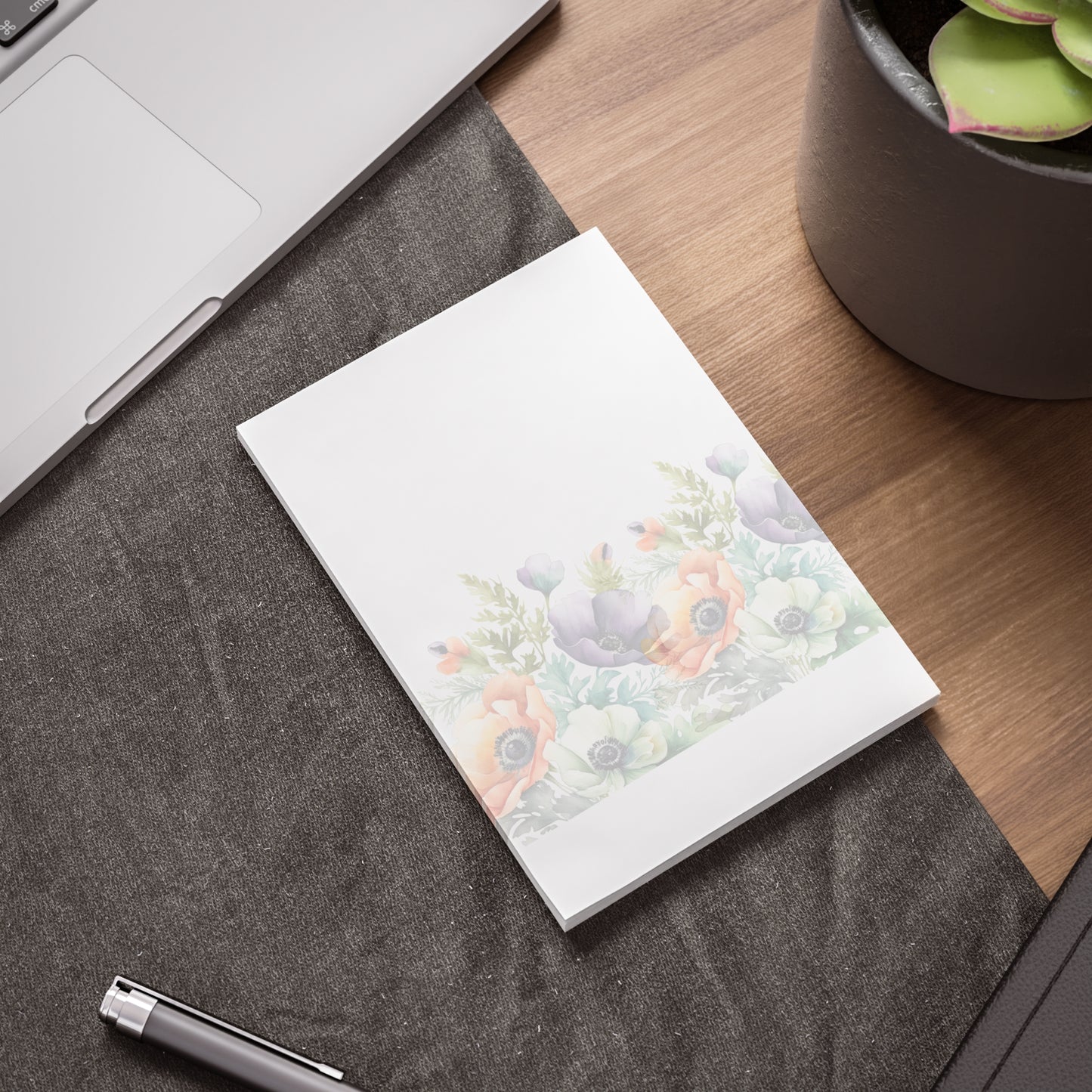 Decorated Floral Sticky Notes Botanical Floral Post It Notes (7 Sizes)