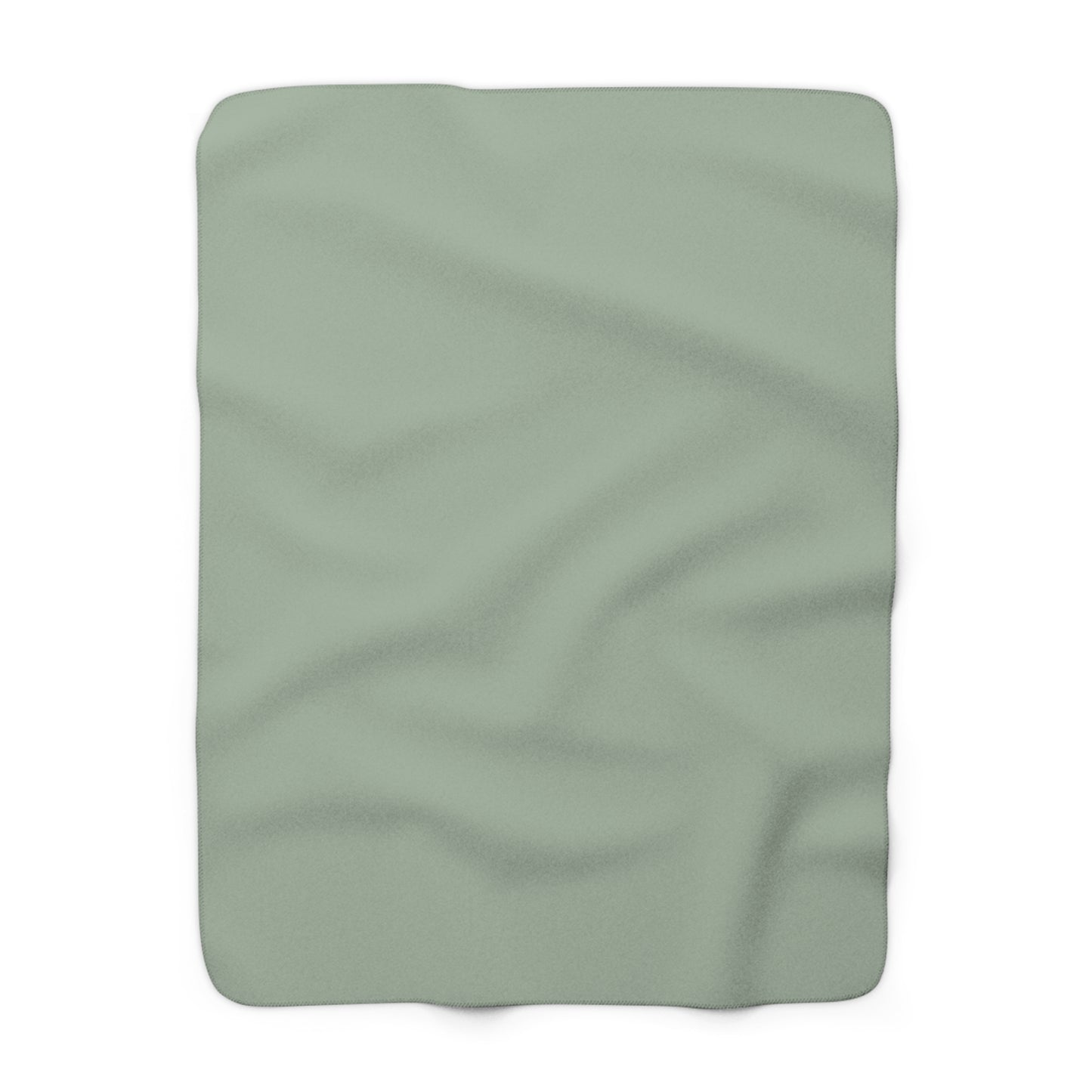 Sage Sherpa Fleece Blanket Cozy Plush Throw 3 Sizes Soft Warm Blanket