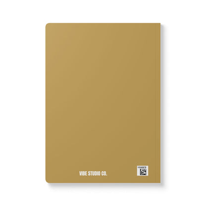Muted Gold The Journey Starts Now A5 Lined Journal