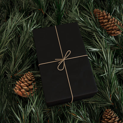 Black Wrapping Paper Matte or Glossy Gift Wrap 3 Sizes Fine Art Paper