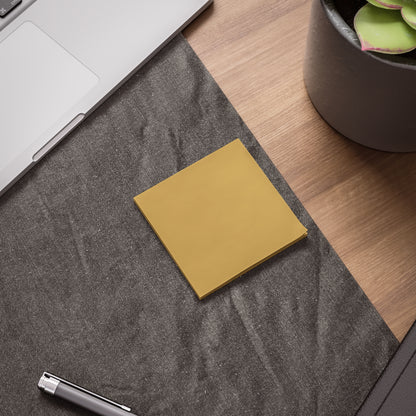 Muted Gold Post It Notes Coordinated Color Collection