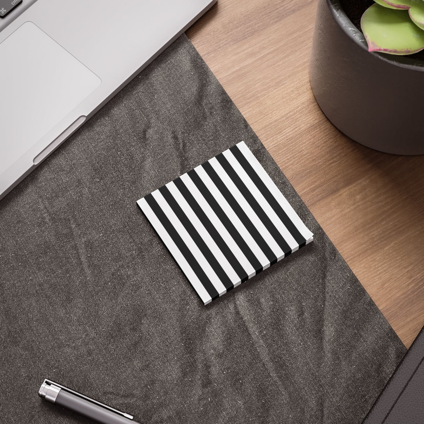 Black Stripe Sticky Notes (7 Sizes)
