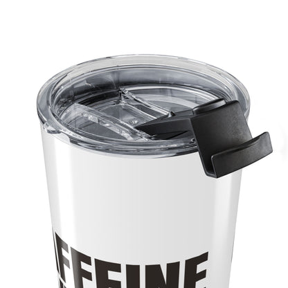 White Caffeine Vibes 20oz Stainless Steel Tumbler | Color Coordinated Collection