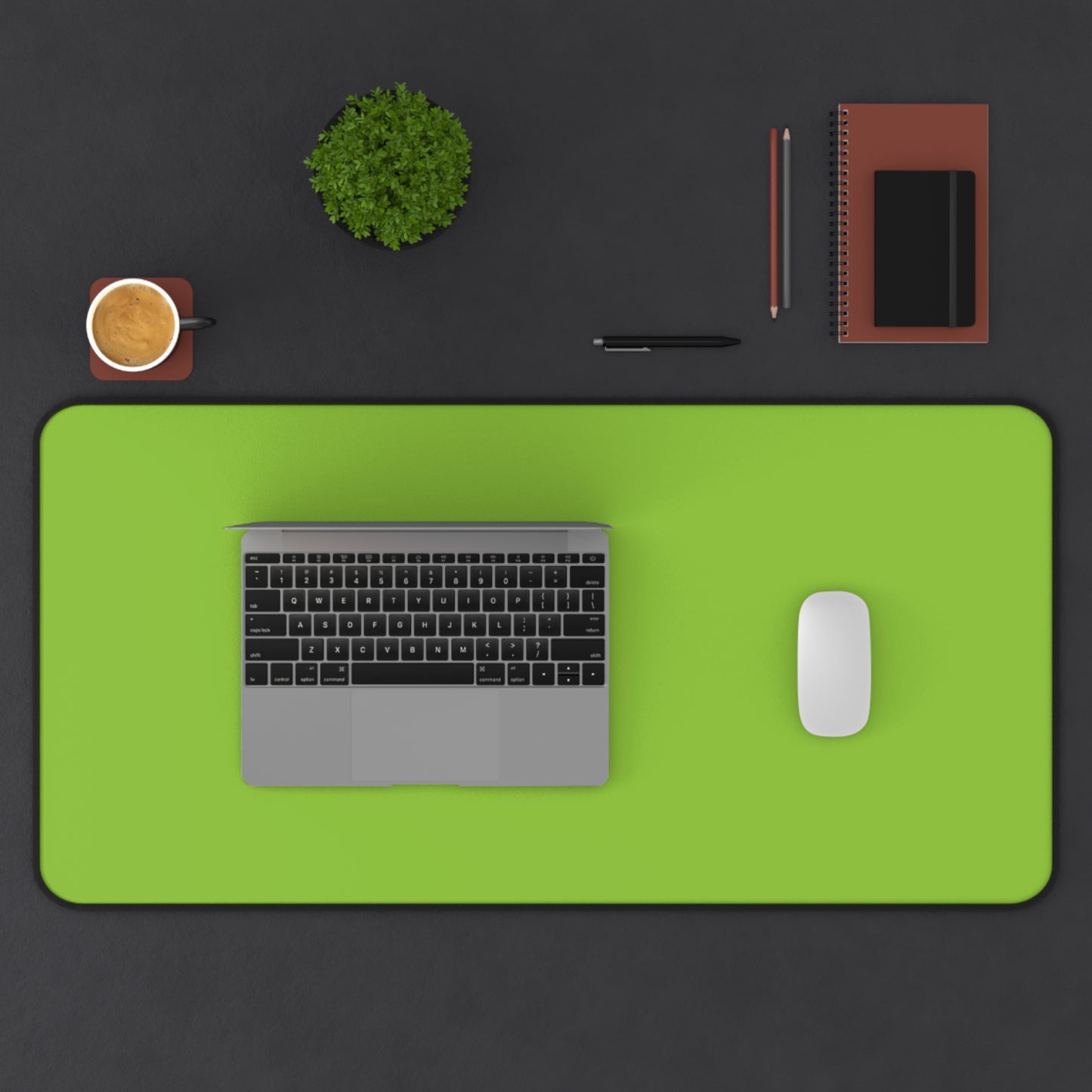 Muted Lime Desk Mat Color Coordinated Collection (12x18, 12x22, 16x32)