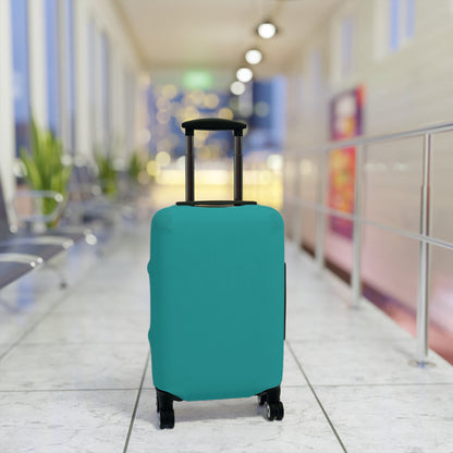 Deep Aqua Luggage Cover Travel Suitcase Cover Protective Stretch Cover