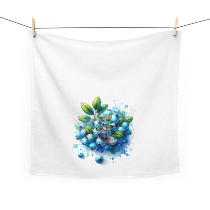 Blueberry Botanical Tea Towel Watercolor Kitchen Towel Fruit Kitchen Decor Cotton Dish Towel