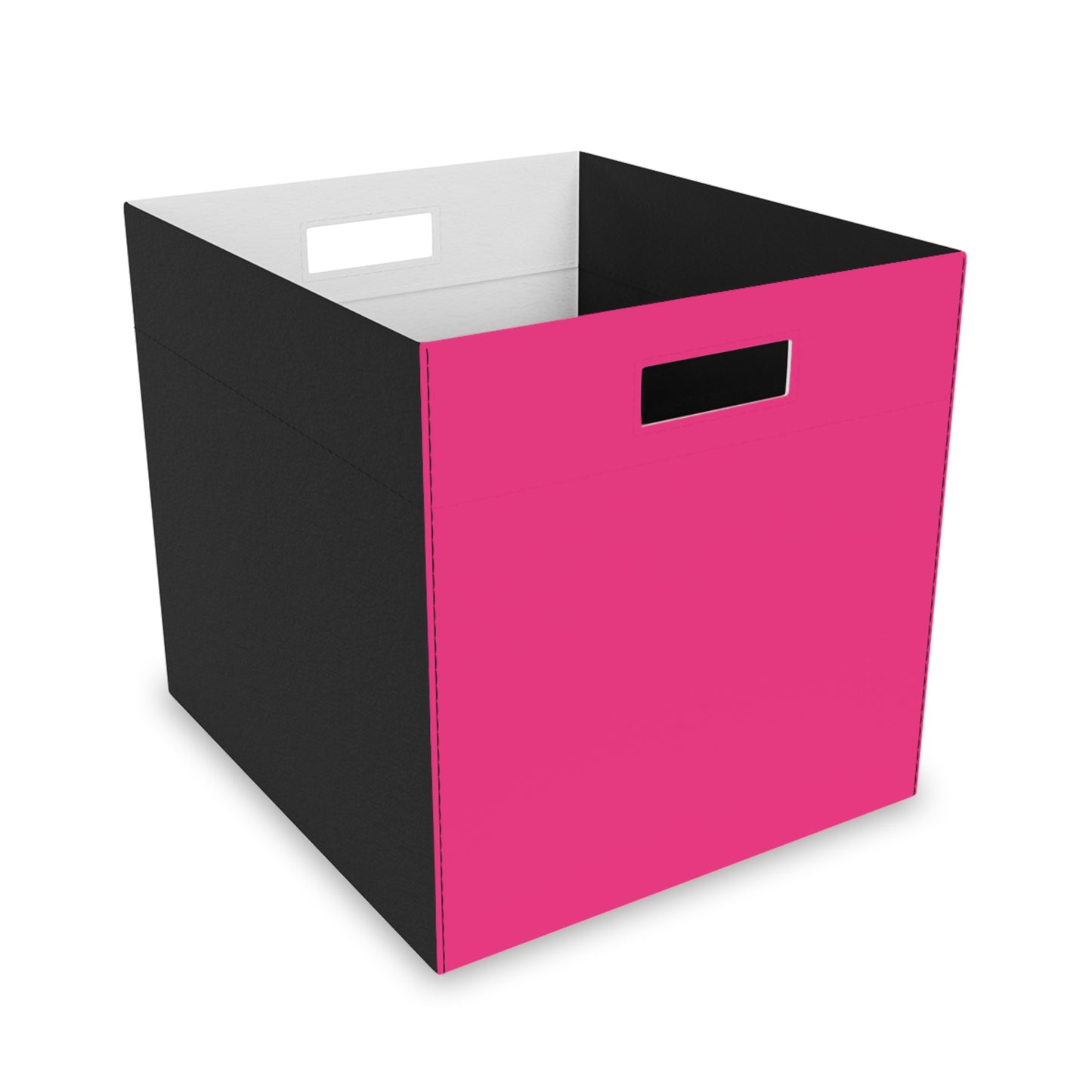Pink Felt Storage Box Foldable Organizer Bin Home Storage Basket