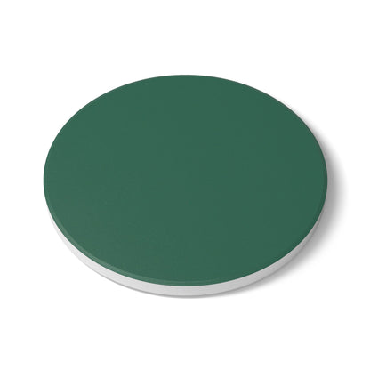 Leaf Green Ceramic Coaster Round or Square | Coordinated Collection
