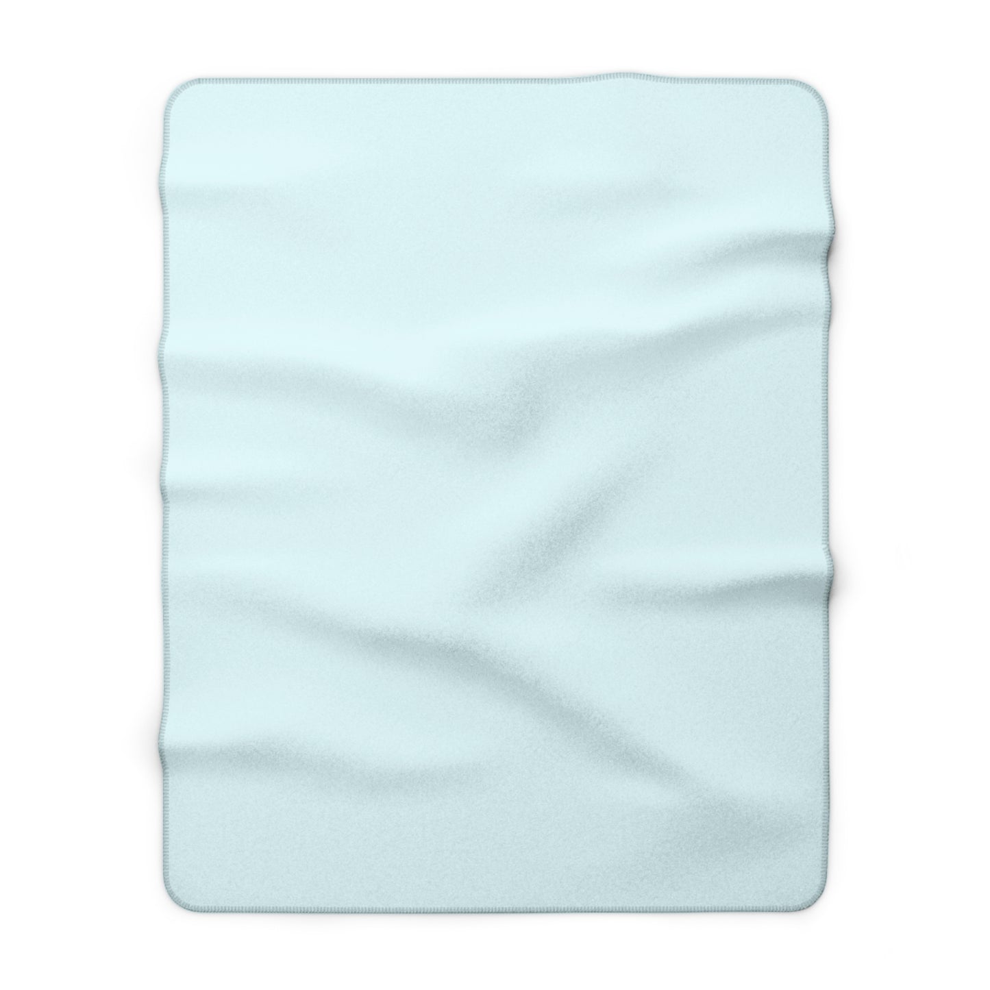 Ocean Blue Sherpa Fleece Blanket Cozy Plush Throw 3 Sizes Soft Warm Blanket