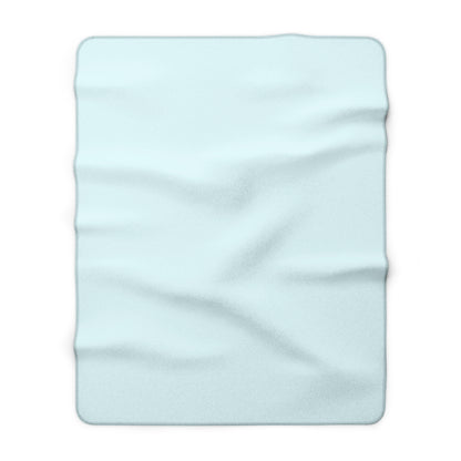 Ocean Blue Sherpa Fleece Blanket Cozy Plush Throw 3 Sizes Soft Warm Blanket