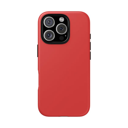 True Red Tough Cell Phone Case Matte or Glossy Protective Case iPhone Samsung