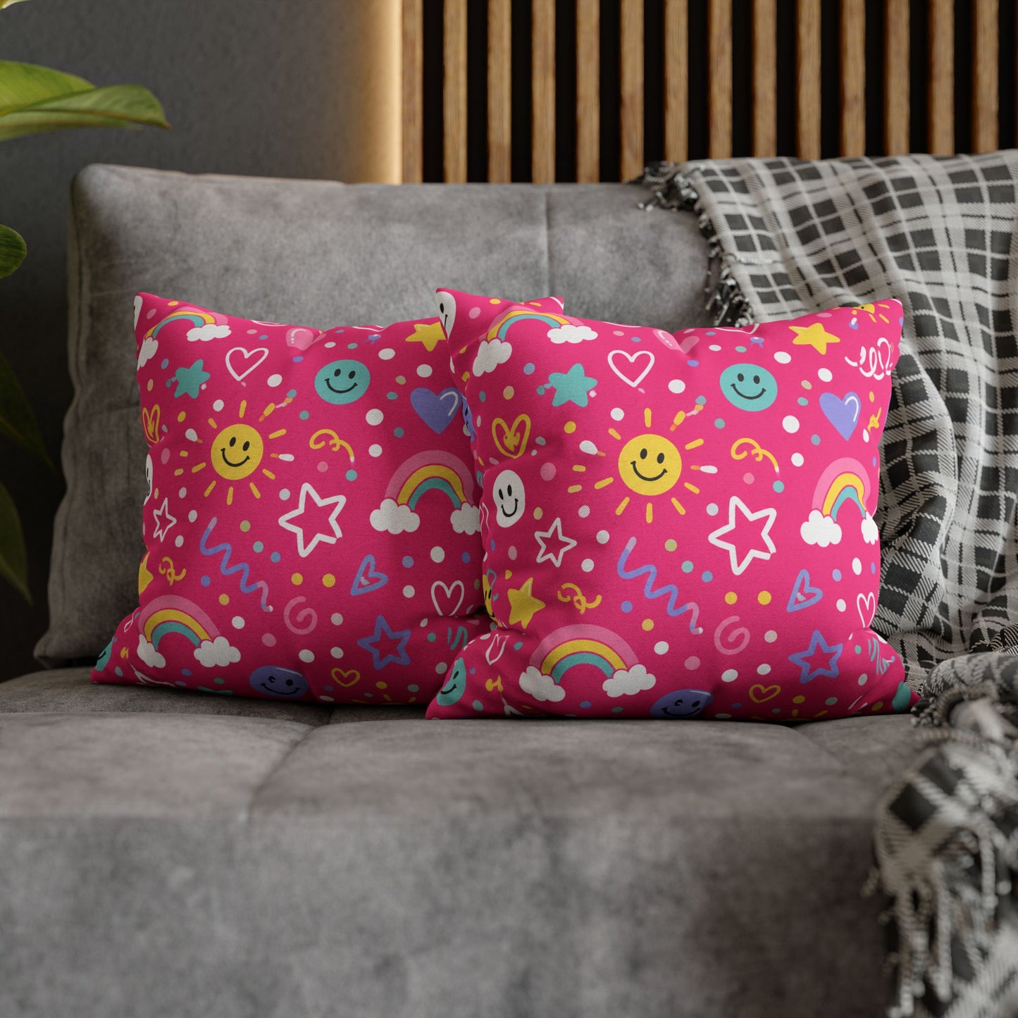 Pink Pop Pillow Cover 14x14