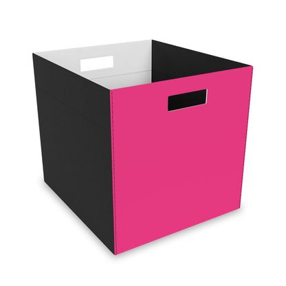 Pink Felt Storage Box Foldable Organizer Bin Home Storage Basket